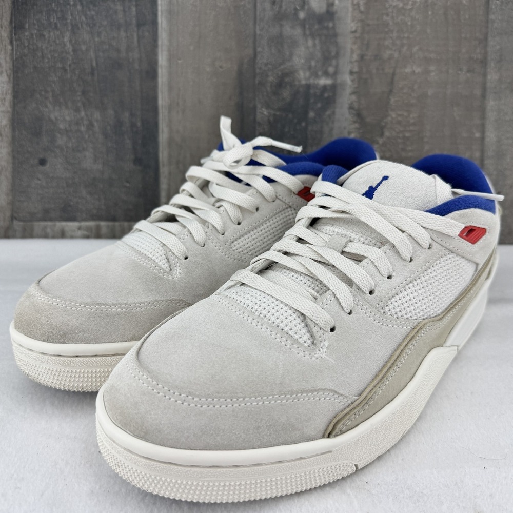 Nike Air Jordan Flight Court HF3255-005 Men's 12 Beige Royal Blue Shoes